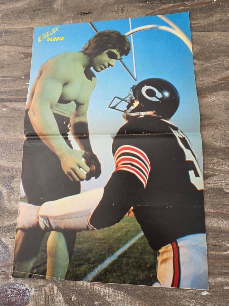 Poster van vroeger: De Hulk - Tv Serie, Verzamelen, Ophalen of Verzenden