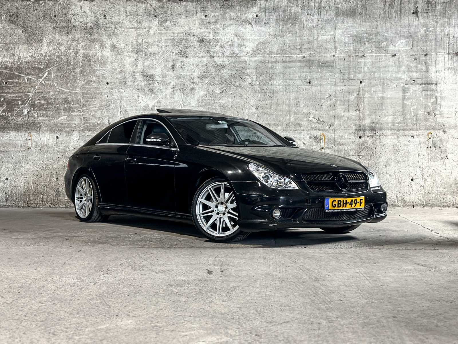Mercedes-Benz CLS500 AMG 5.0 V8 306pk 2005 CLS-klasse Youngt, Gebruikt, 4 stoelen, Zwart, Bedrijf