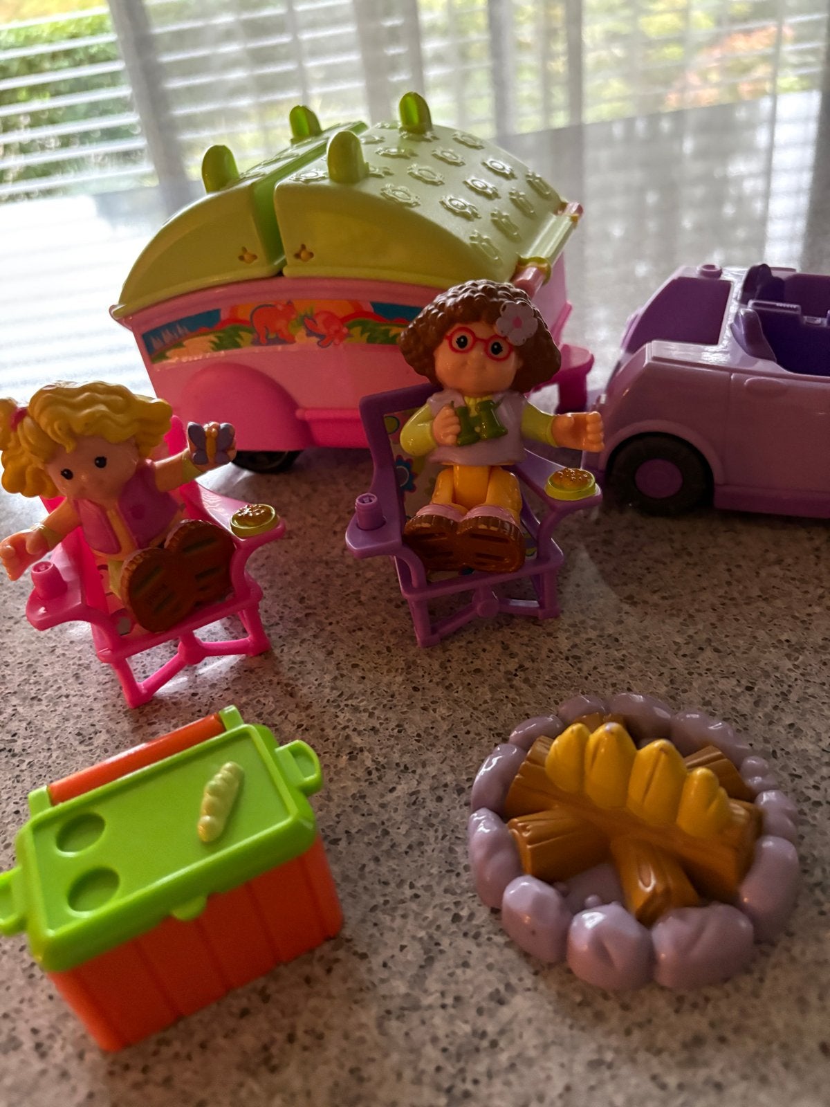 Fisher-Price Little People Camper Set met Accessoires, Ophalen of Verzenden, Gebruikt, Jongen of Meisje