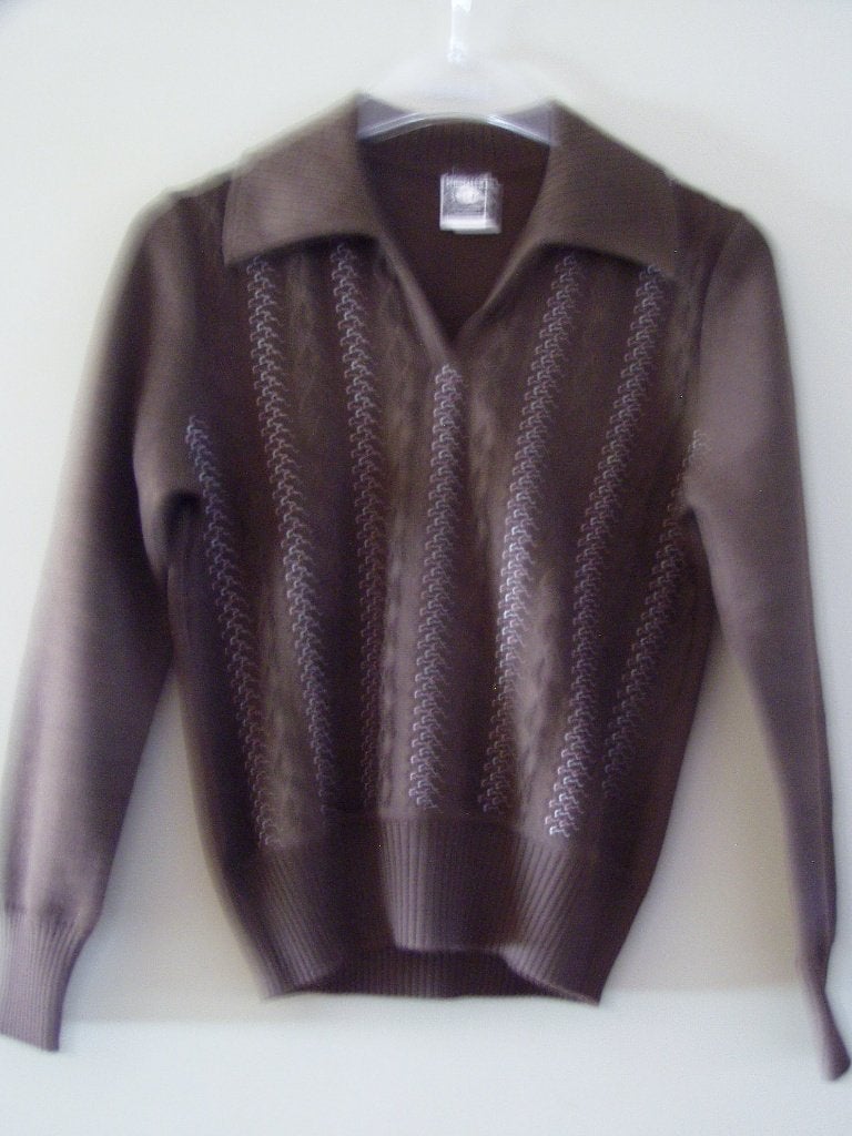 donker bruine trui, merk Schoeller, maat M, Bruin, Maat 42/44 (L), Ophalen of Verzenden, Zo goed als nieuw