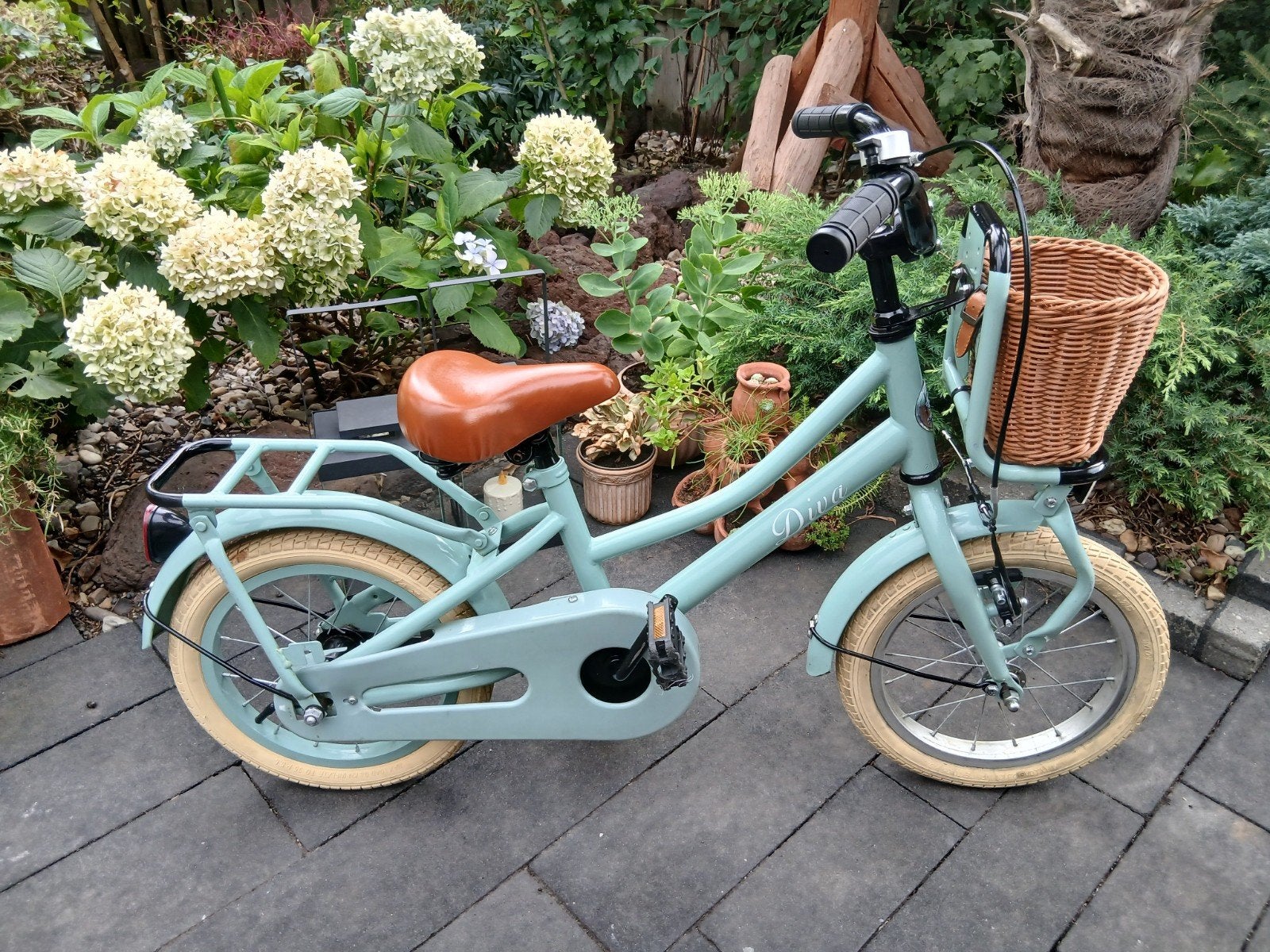 Zeer nette Diva kinderfiets 14 inch, Ophalen, Terugtraprem, Diva, 16 tot 20 inch