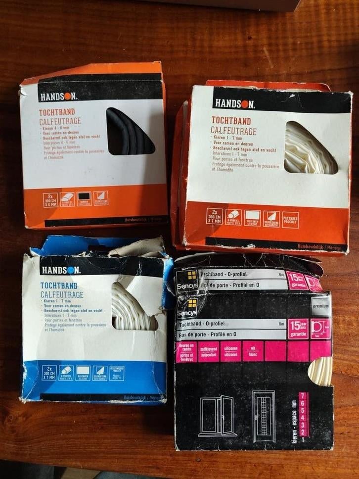 Tochtband / Tochtstrips - Diverse maten en kleuren, Doe-het-zelf en Verbouw, Isolatie en Afdichting, Minder dan 4 cm, Overige materialen