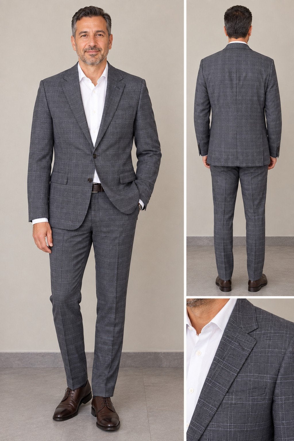 Corneliani pak model Life maat 50 6R super S120 wol, Kleding | Heren, Kostuums en Colberts, Corneliani, Grijs, Gedragen, Verzenden