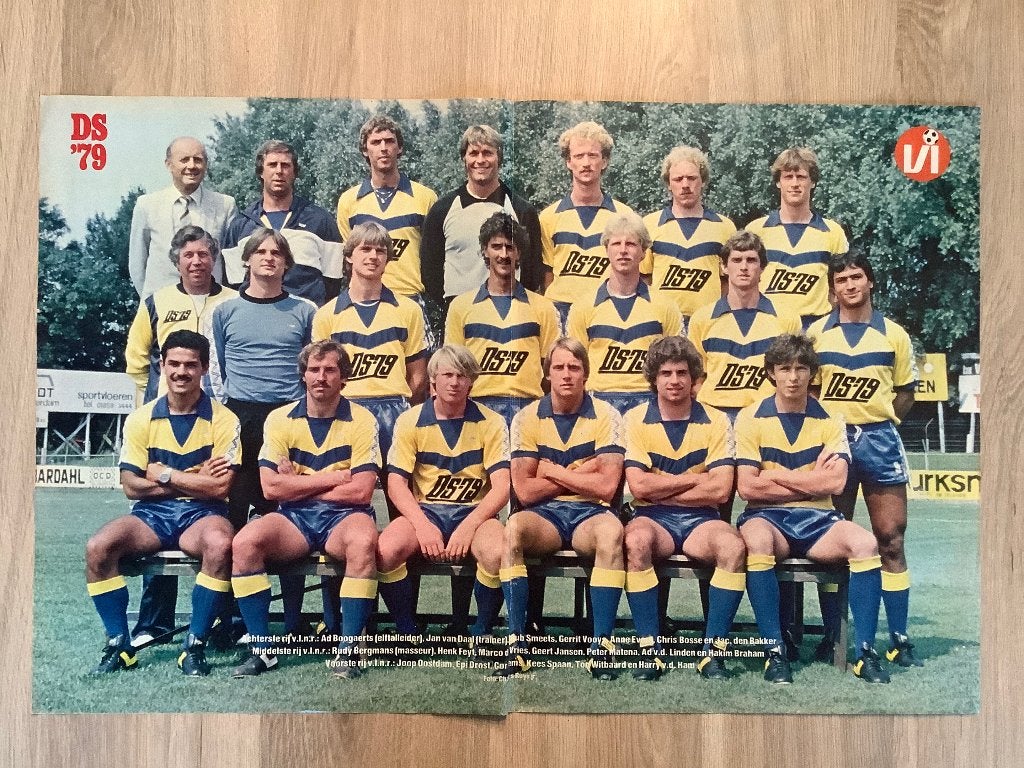 Poster DS’79 Jaren 80, Ophalen of Verzenden, Zo goed als nieuw, Overige binnenlandse clubs, Poster, Plaatje of Sticker