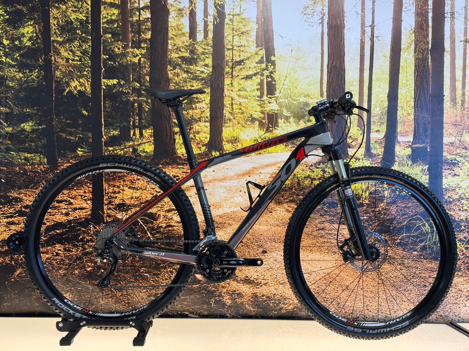 Prachtige Willier 501 Carbon 29 inch mountainbike, maat M, Hardtail, Heren, Zo goed als nieuw, Schijfrem