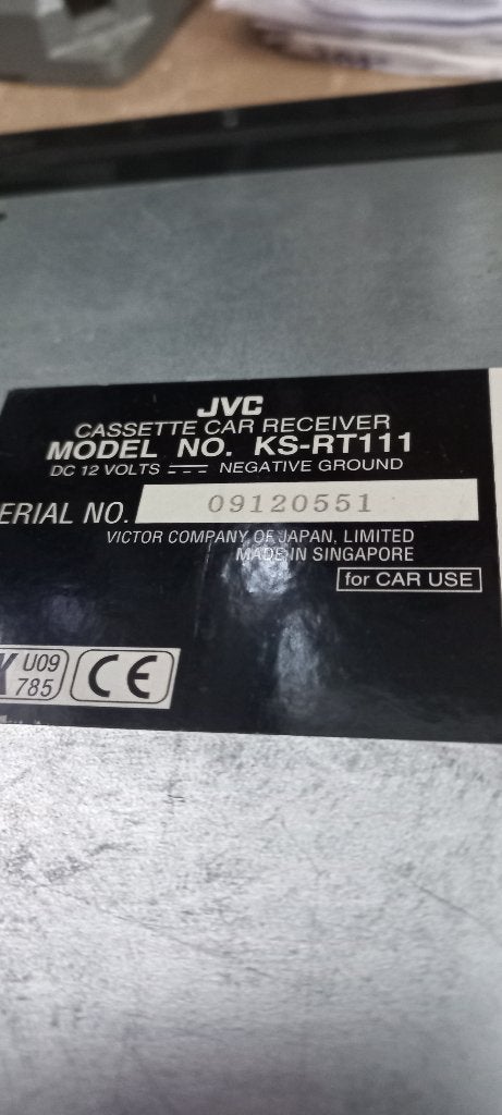 autoradio JVC in kastje gebouwd cassette deck, Ophalen, Gebruikt