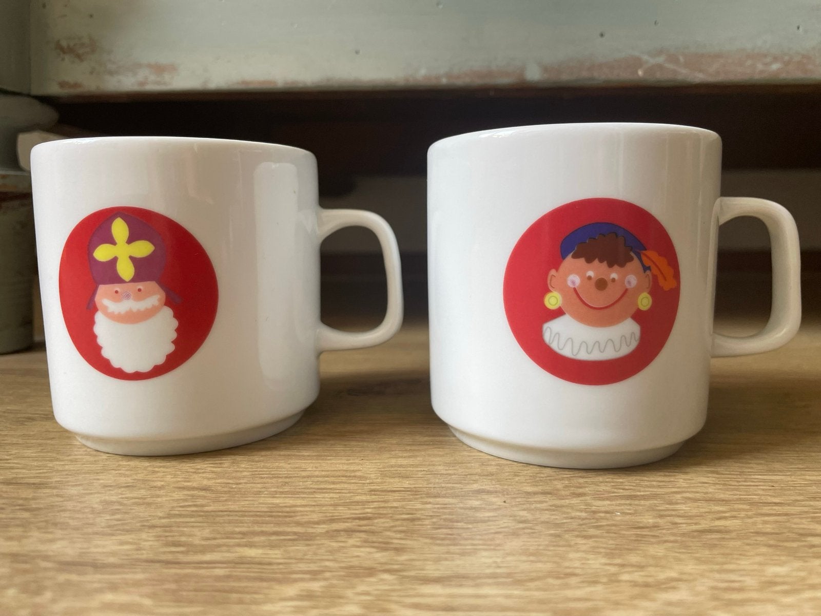 Superleuke mokken beker mok Sint en Piet Sinterklaas. HEMA, Ophalen of Verzenden, Zo goed als nieuw