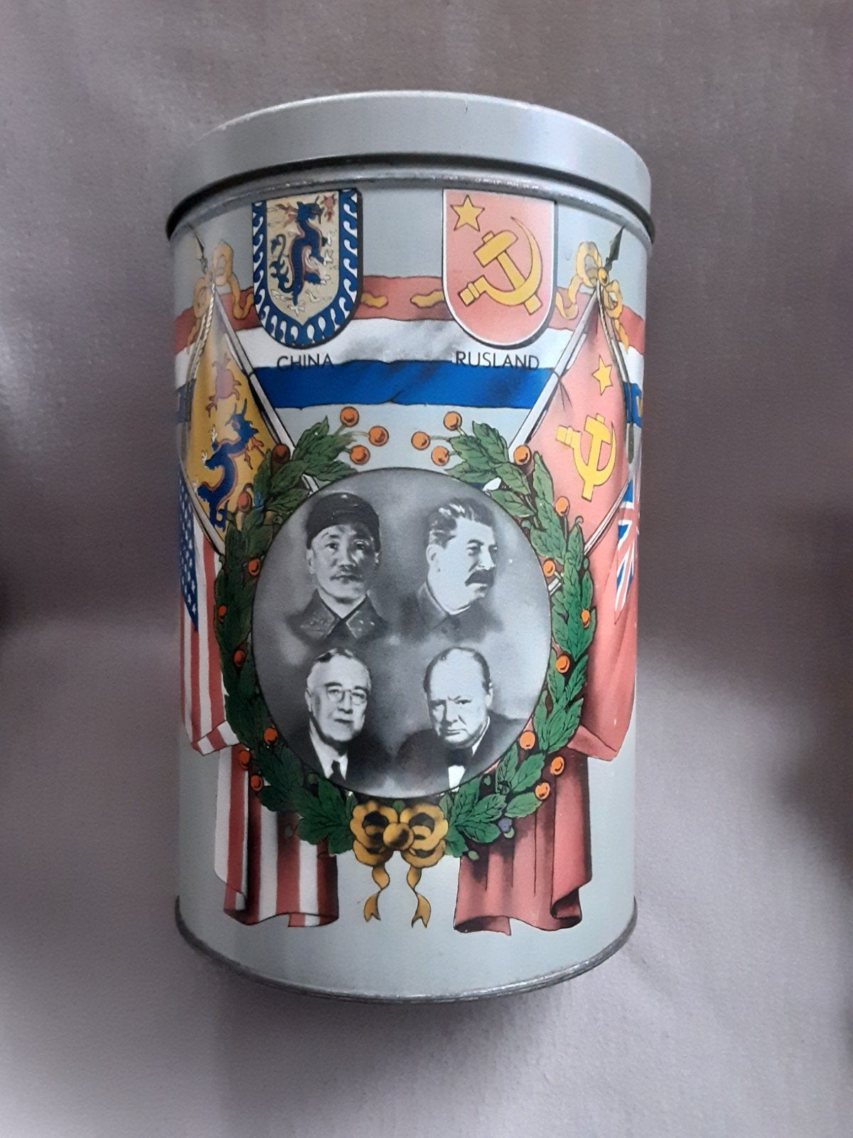 OORLOGS BLIK. 1939/1945   ( Zeldzaam mooi ), Verzamelen, Blikken, Ophalen of Verzenden, Gebruikt, Overige