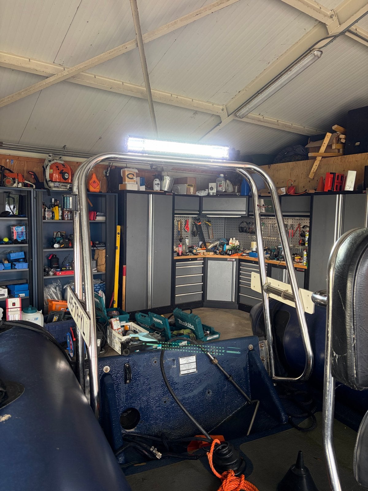 RVS Radarbeugel met navigatieverlichting en LED bar, Watersport en Boten, Ophalen, Gebruikt, Overige typen, ?