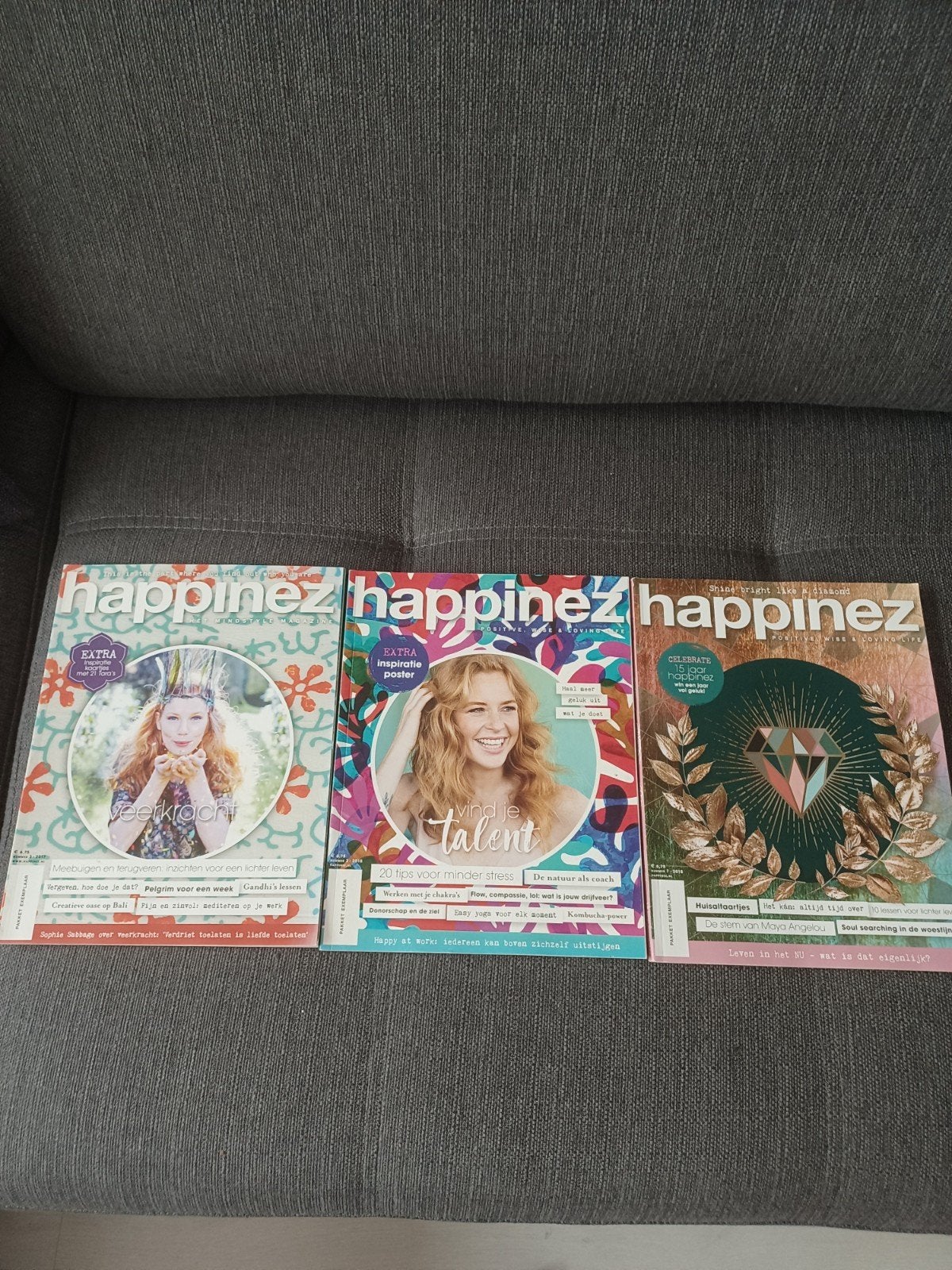 3x Happinez tijdschriften., Ophalen