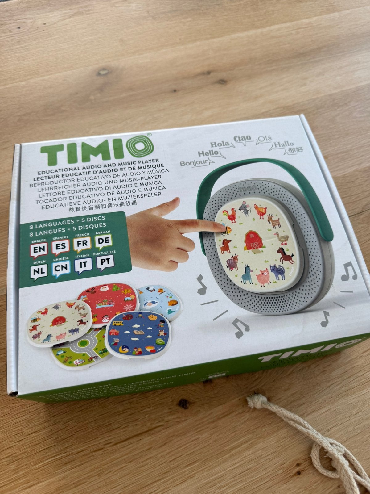 Timio audiospeler met 14 discs!, Verzenden, Gebruikt, Elektronica