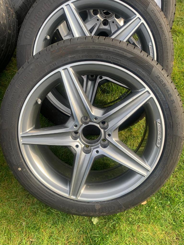 18 inch AMG velgen 2 stuks, Ophalen of Verzenden
