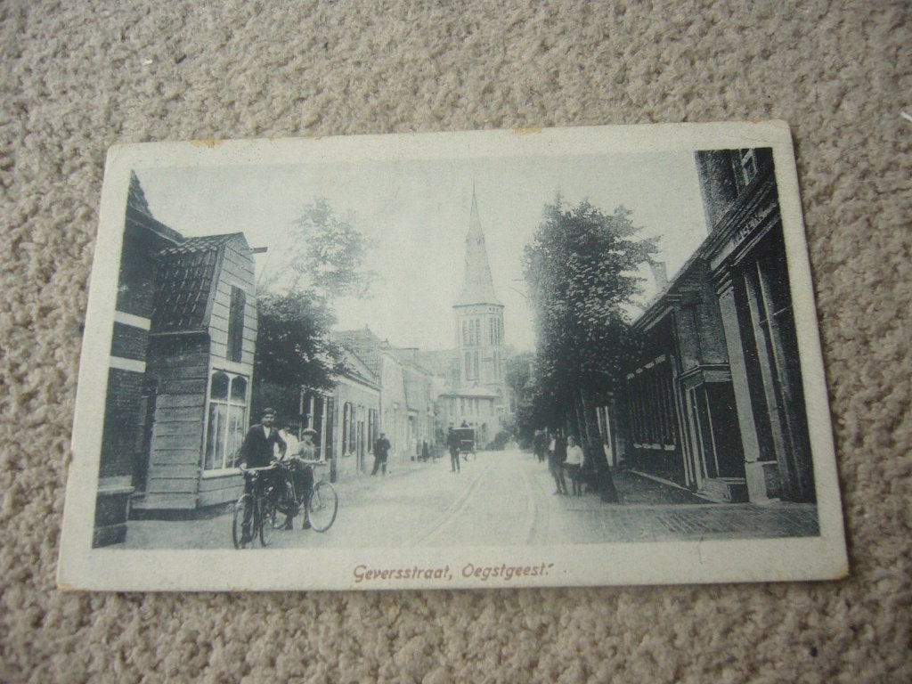OEGSTGEEST  =  GEVERSSTRAAT    BRIEFKAART, Ophalen of Verzenden, Voor 1920, Gelopen, Zuid-Holland