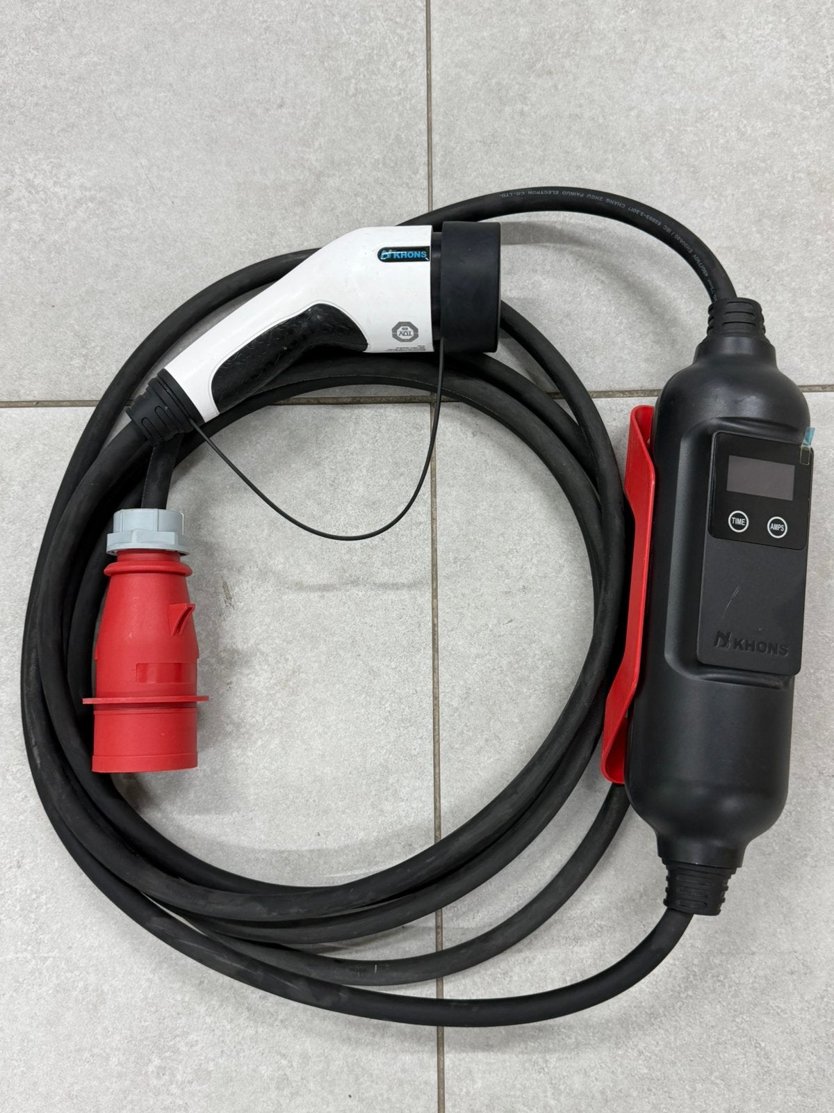 Khons Mobiele Thuislader 11 kW 3-Fase CEE 16A Type 2, Info@bar2charge.eu, Molenstraat 118 5701 KJ Helmond, Bar2Charge Europa B.V.
