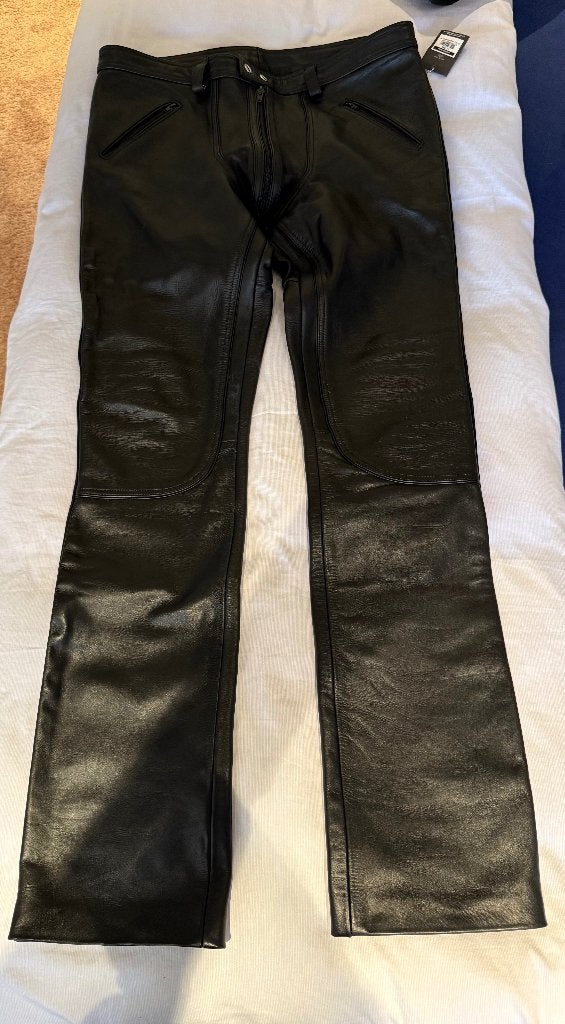 Mister B leren broek nieuw, leather pants new, Ophalen of Verzenden, Nieuw, Zwart
