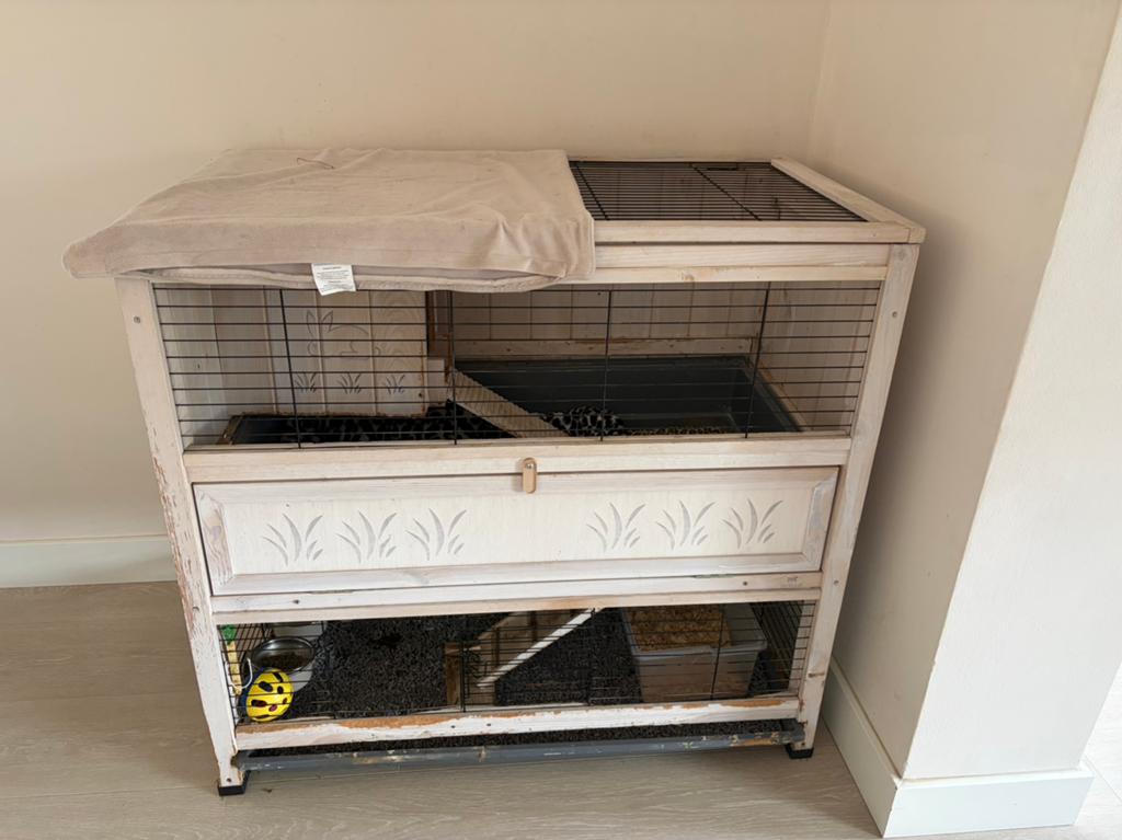 Konijnen hok/kooi, Dieren en Toebehoren, Kooi, Gebruikt, 75 tot 110 cm, Ophalen