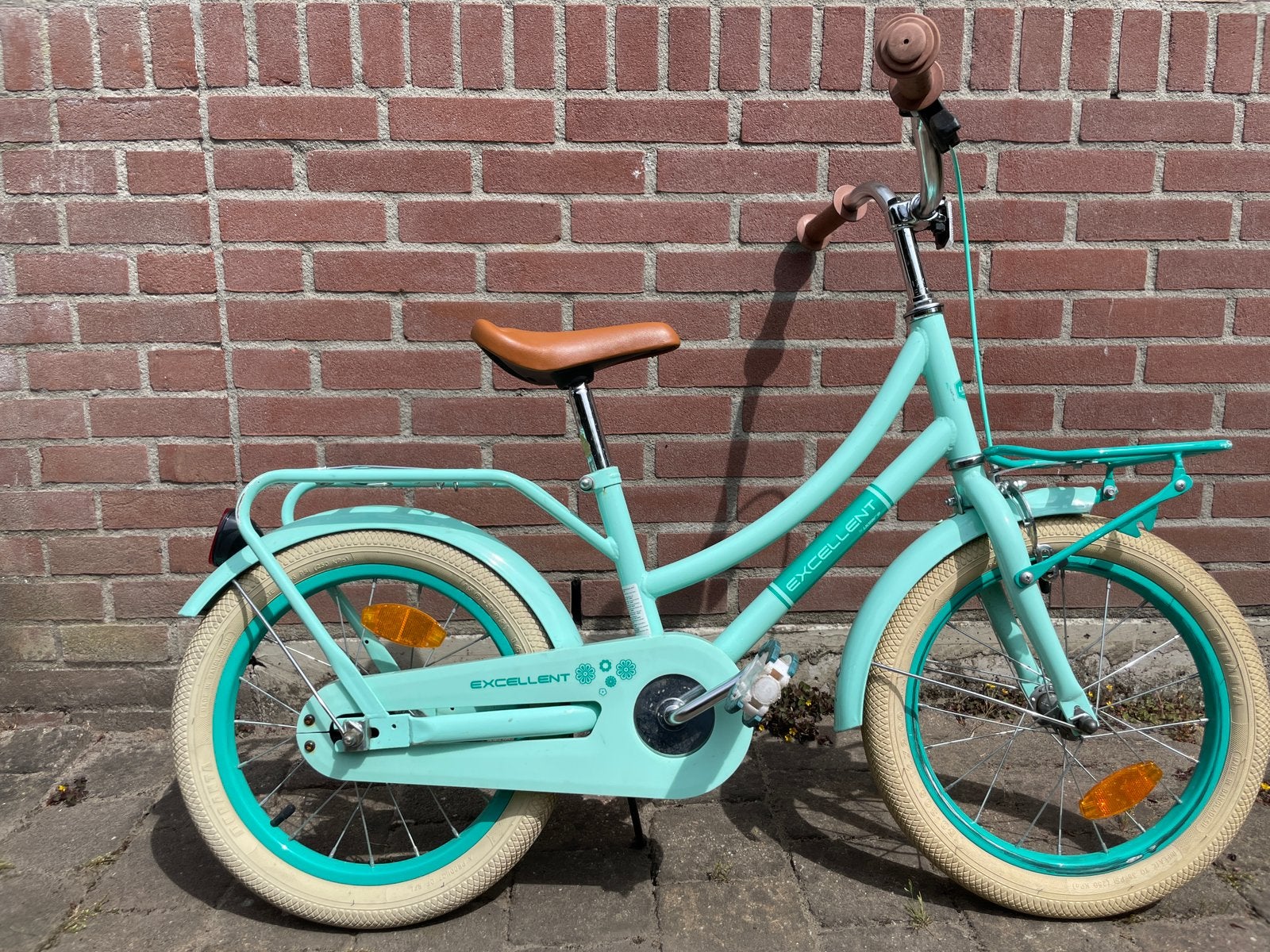 Volare Excellent 16 inch groen, Fietsen en Brommers, Fietsen | Kinderfietsjes, Ophalen, Terugtraprem, Zijwieltjes, Volare
