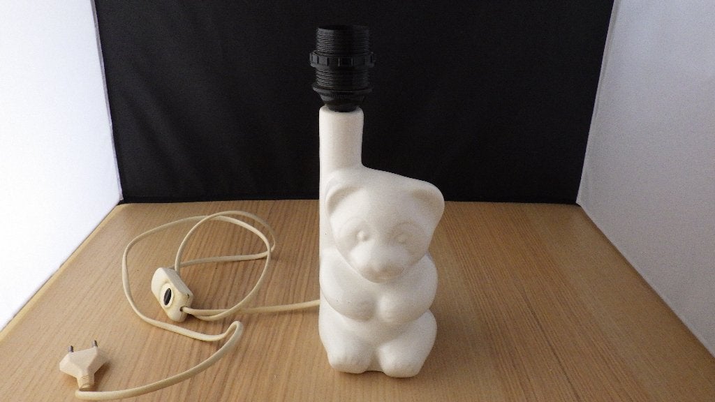 twee vintage beren-lampen, Huis en Inrichting, Lampen | Tafellampen, Overige typen, Gebruikt, Vintage, Keramiek