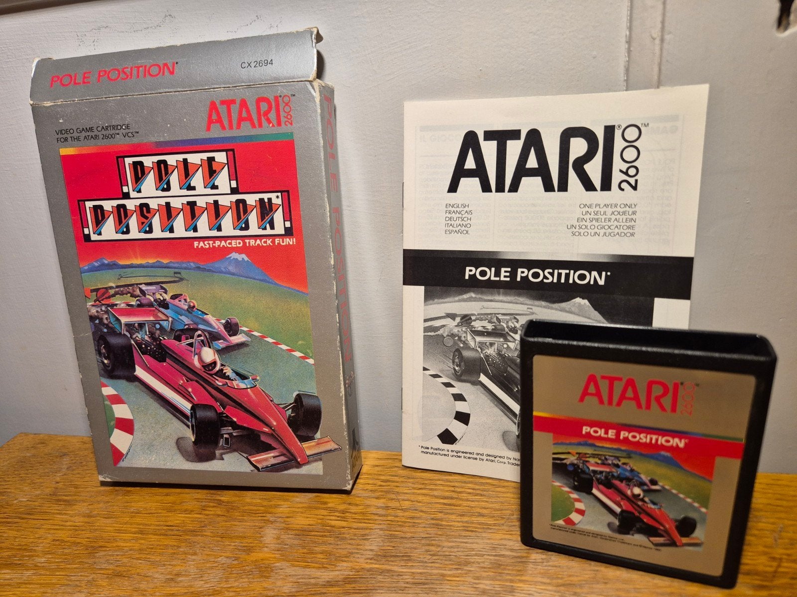 Pole Position cib Atari 2600, Avontuur en Actie, 1 speler, Ophalen of Verzenden, Zo goed als nieuw