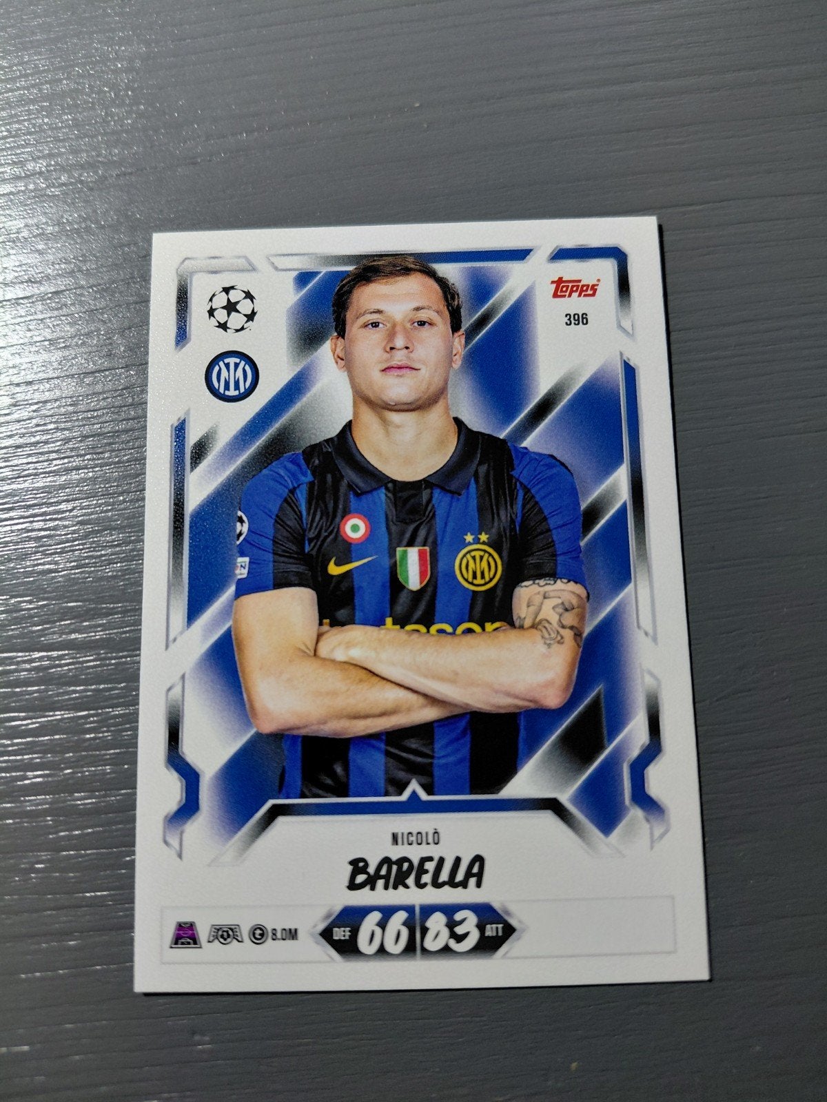 barella (inter milan) topps match attax 2027, Ophalen of Verzenden, Nieuw, Buitenlandse clubs, Spelerskaart