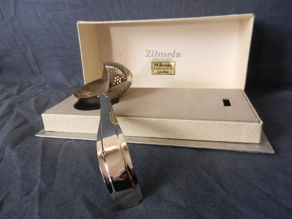 Gero Zilmeta thee ei lepel theezeef model 5160 Nilsson MINT, Antiek en Kunst, Ophalen of Verzenden