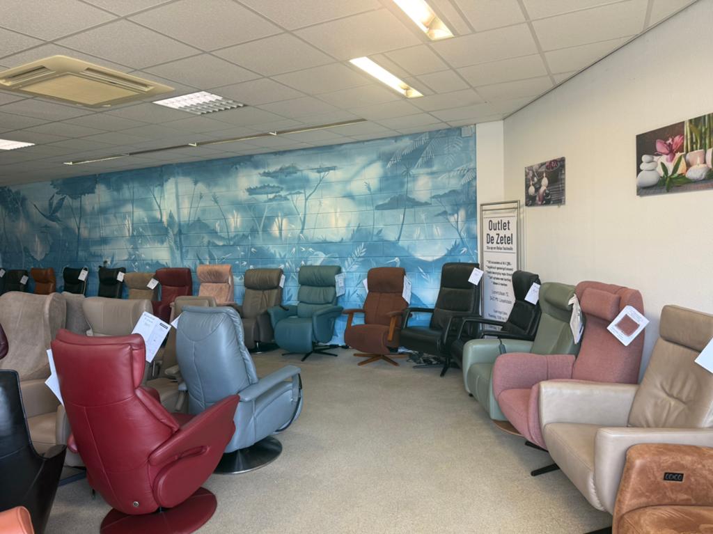 Outlet sta op relax stoel relaxfauteuil direct leverbaar, Ophalen of Verzenden, Zo goed als nieuw