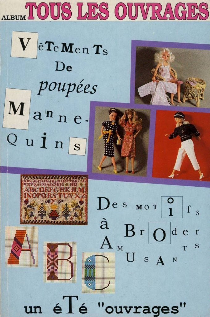 Poppenkleertjes maken voor tienerpop + Borduren kruissteek, Ophalen of Verzenden, Gelezen, Borduren en Naaien