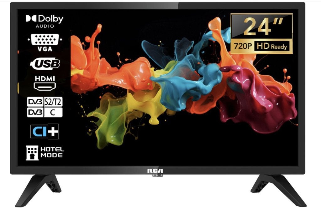 RCA TV - LED HD - 24 inch/61 cm zgan, Audio, Tv en Foto, Overige merken, LED, 50 Hz, HD Ready (720p)