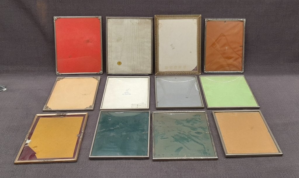 Partij lotje Antiek fotolijst glas bolglas, Ophalen of Verzenden