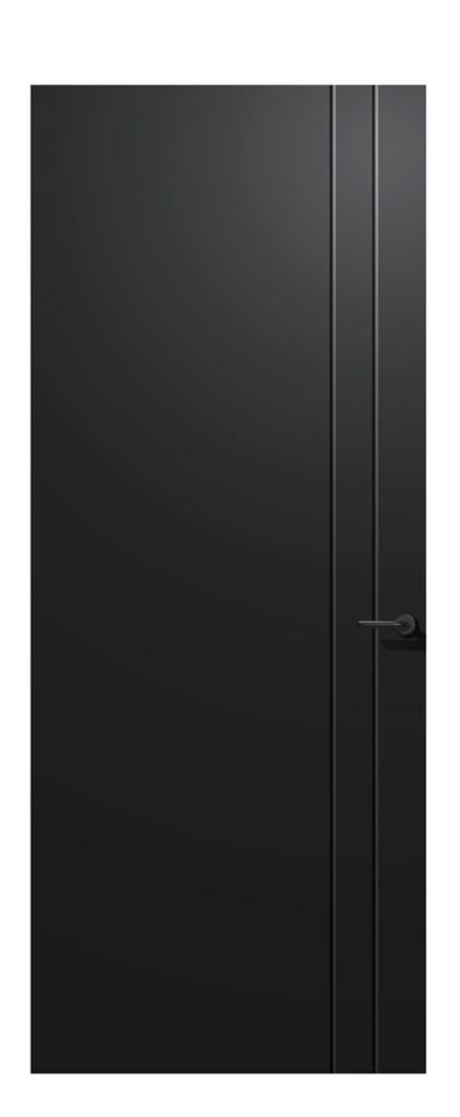 Stompe zwarte binnendeur, Ophalen, Nieuw, Binnendeur, 215 cm of meer