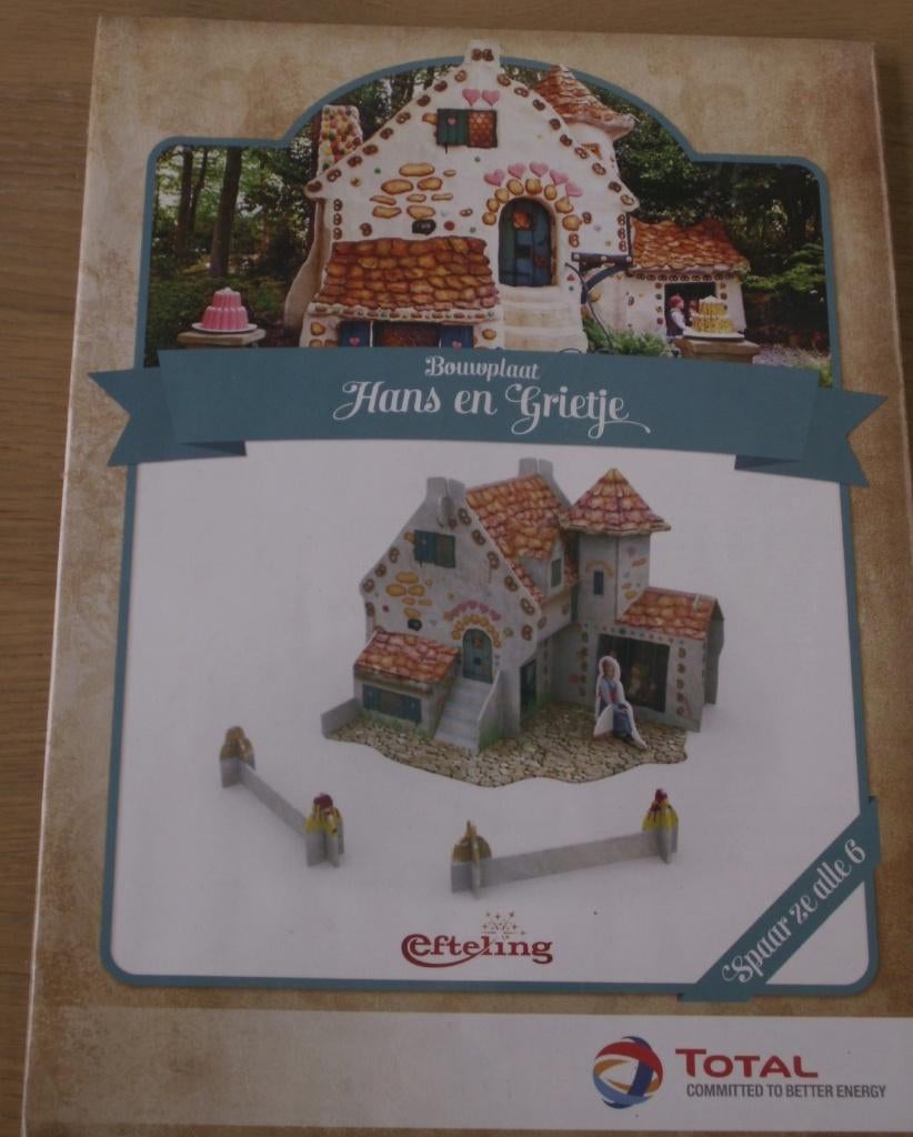 Efteling 3D puzzel/Bouwplaat - Karton – Hans en Grietje, Ophalen of Verzenden, Minder dan 500 stukjes, Nieuw, Rubik's of 3D-puzzel