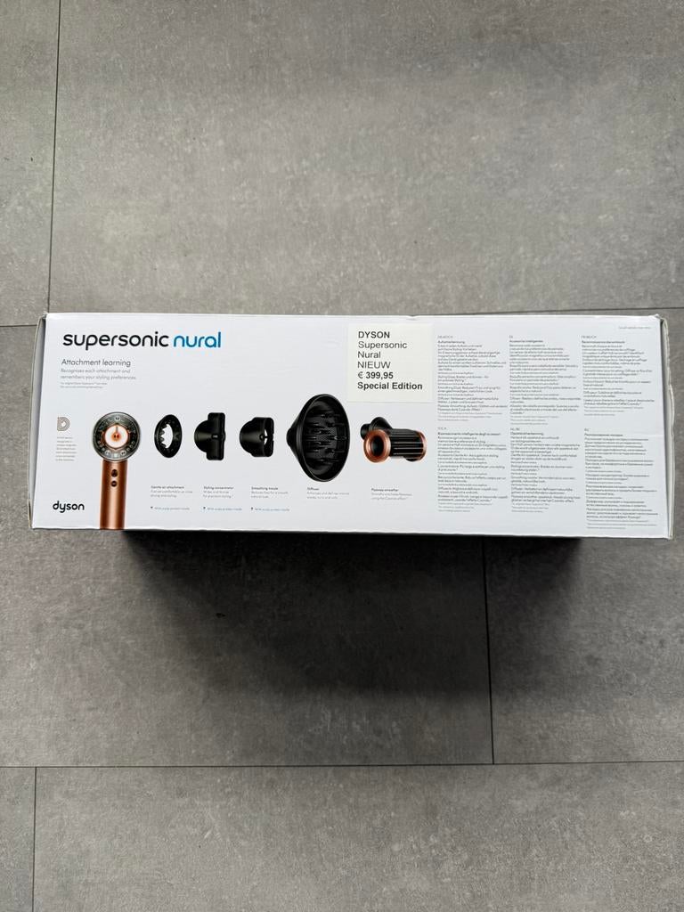 Dyson Supersonic Nural Föhn – Amber Silk – Nieuw in doos, Ophalen, Nieuw, Föhn of Haardroger