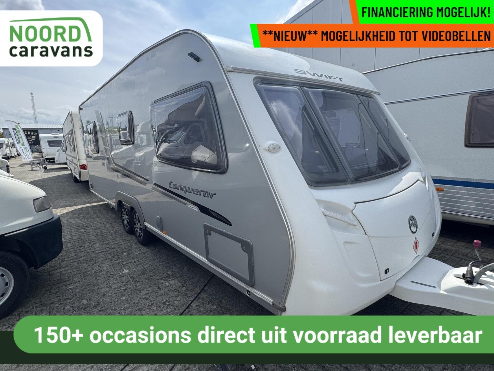 Swift Conqueror 645 ALDE KACHEL + DOUCHE + VOORTENT, Caravans en Kamperen, Bedrijf, Swift