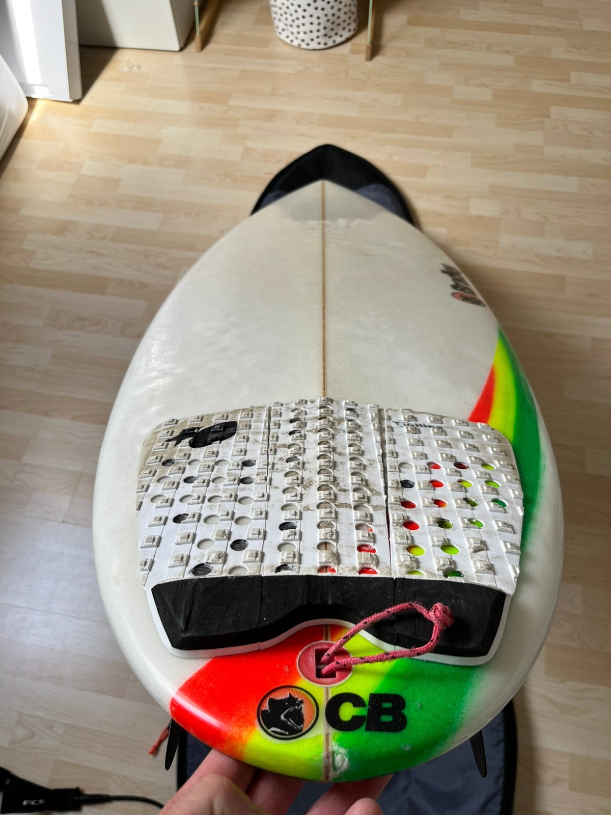 Surfboard The Mosselman by Christiaan Bradley, Ophalen, Zo goed als nieuw