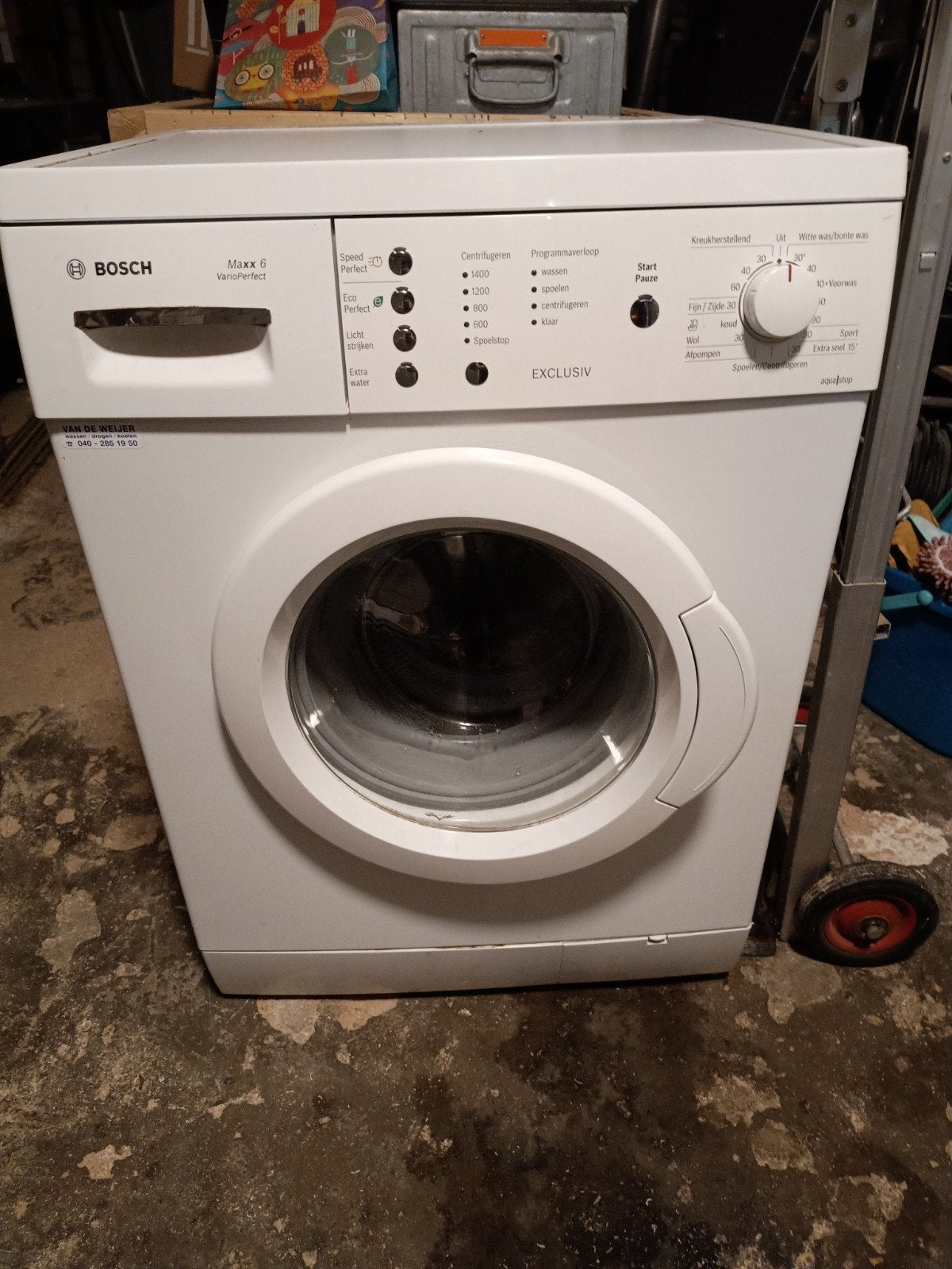 Bosch Maxx 6 Wasmachine - Defect verkocht, Witgoed en Apparatuur, Ophalen, 1200 tot 1600 toeren, Voorlader, Niet werkend