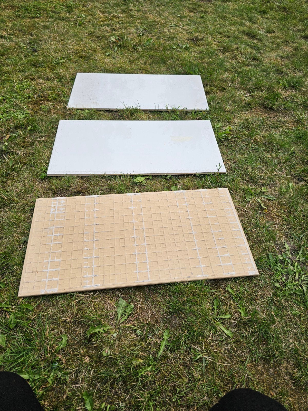 Witte wandtegels mat/glans - 3 stuks voor reparatie, Doe-het-zelf en Verbouw, Tegels, Ophalen