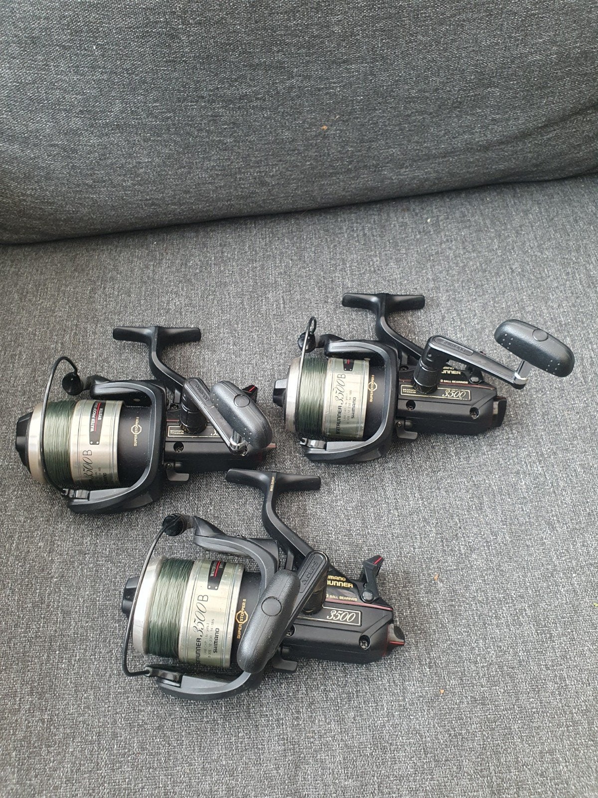 **3 shimano 3500b Baitrunners **, Watersport en Boten, Hengelsport | Karpervissen, Ophalen of Verzenden, Zo goed als nieuw, Molen