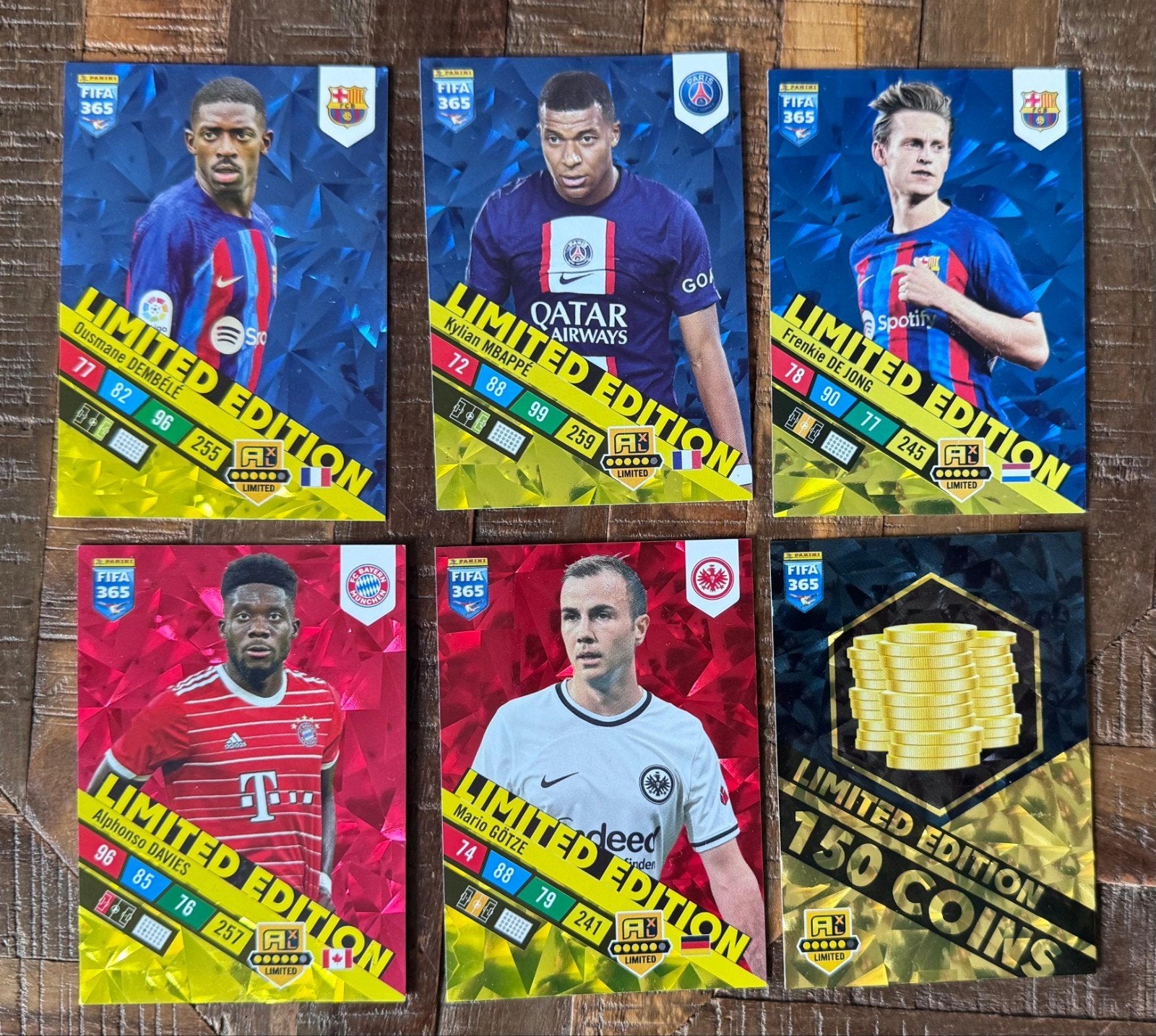 Limited Edition FIFA 365 kaarten met o.a. Mbappé, Ophalen of Verzenden, Zo goed als nieuw, Spelerskaart