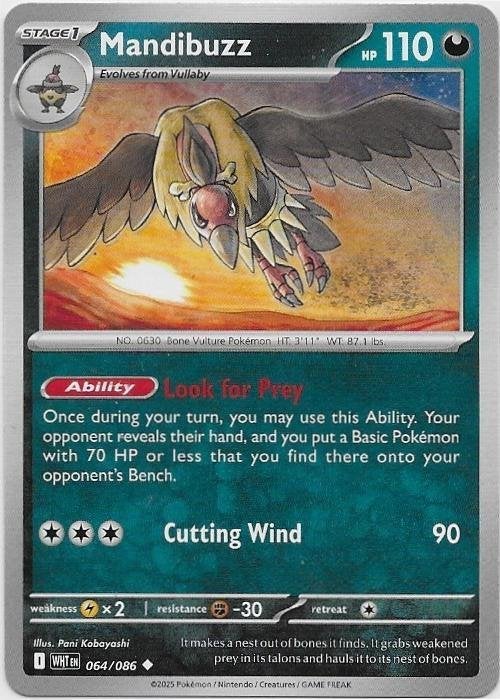 White Flare,  Mandibuzz [uncommon] 64/86, Verzenden, Nieuw, Losse kaart