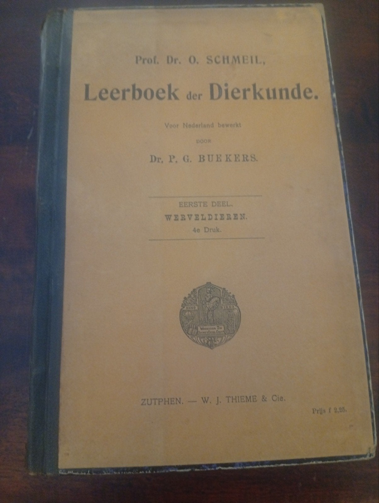 Leerboek der Dierkunde - Prof. Dr. O. Schmeil (1904), Ophalen of Verzenden, Gelezen, Overige onderwerpen, Prof. Dr. O. Schmeil, Dr. P.G. Buekers