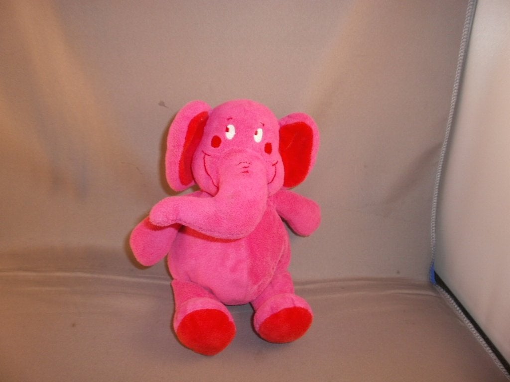 Tiamo olifant roze rood velours korrels in billen en voor, Korrelvulling, Ophalen of Verzenden, Zo goed als nieuw, Middelgroot (20 tot 80 cm)