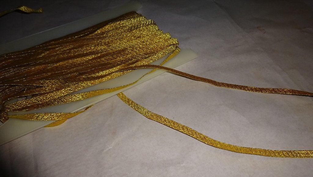 NIEUW GOUD blokjes galon = 9 mm breed voor Uw Uniform., Ophalen of Verzenden, Overige soorten, Nederland, Overige typen