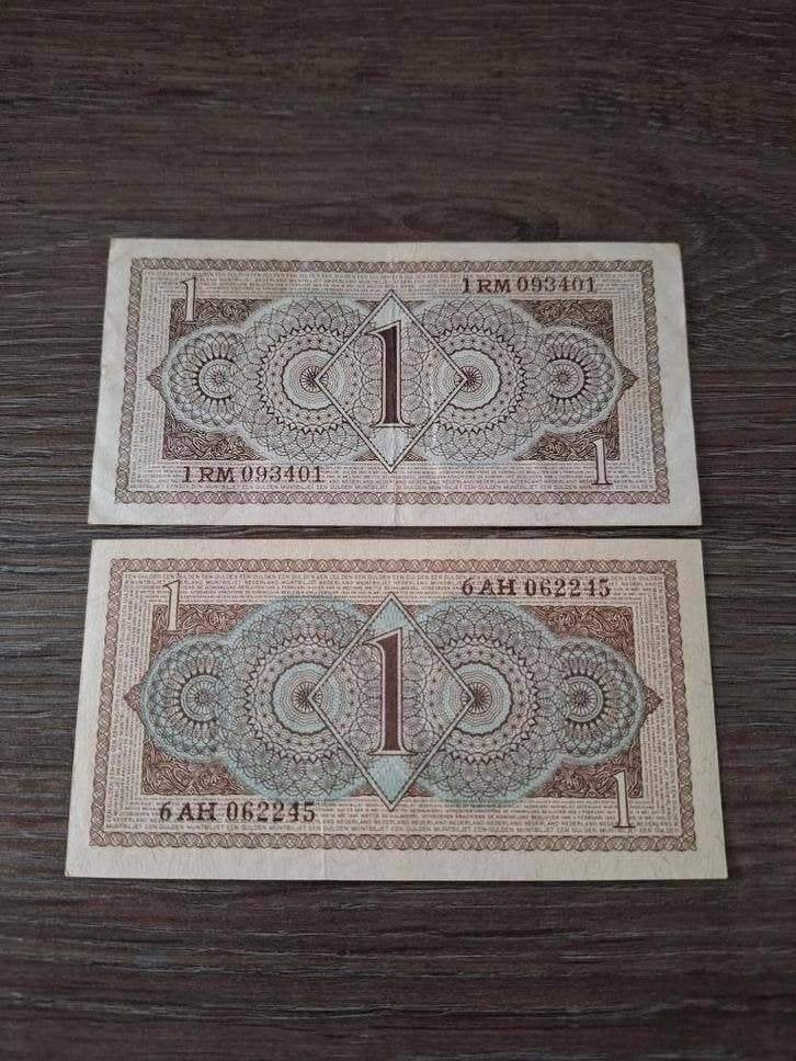 Misdruk biljet 1 gulden 1949, ontbrekende kleur achterzijde, Ophalen of Verzenden