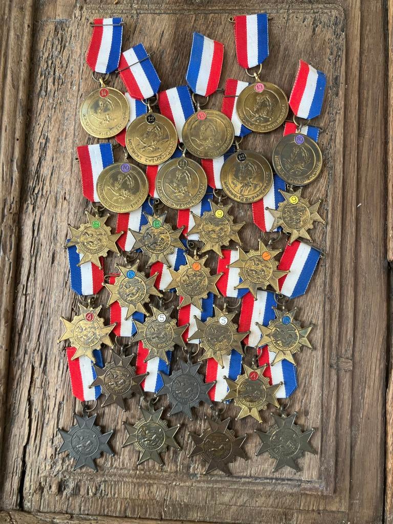 Collectie Zwemvierdaagse Medailles (26 stuks), Ophalen of Verzenden