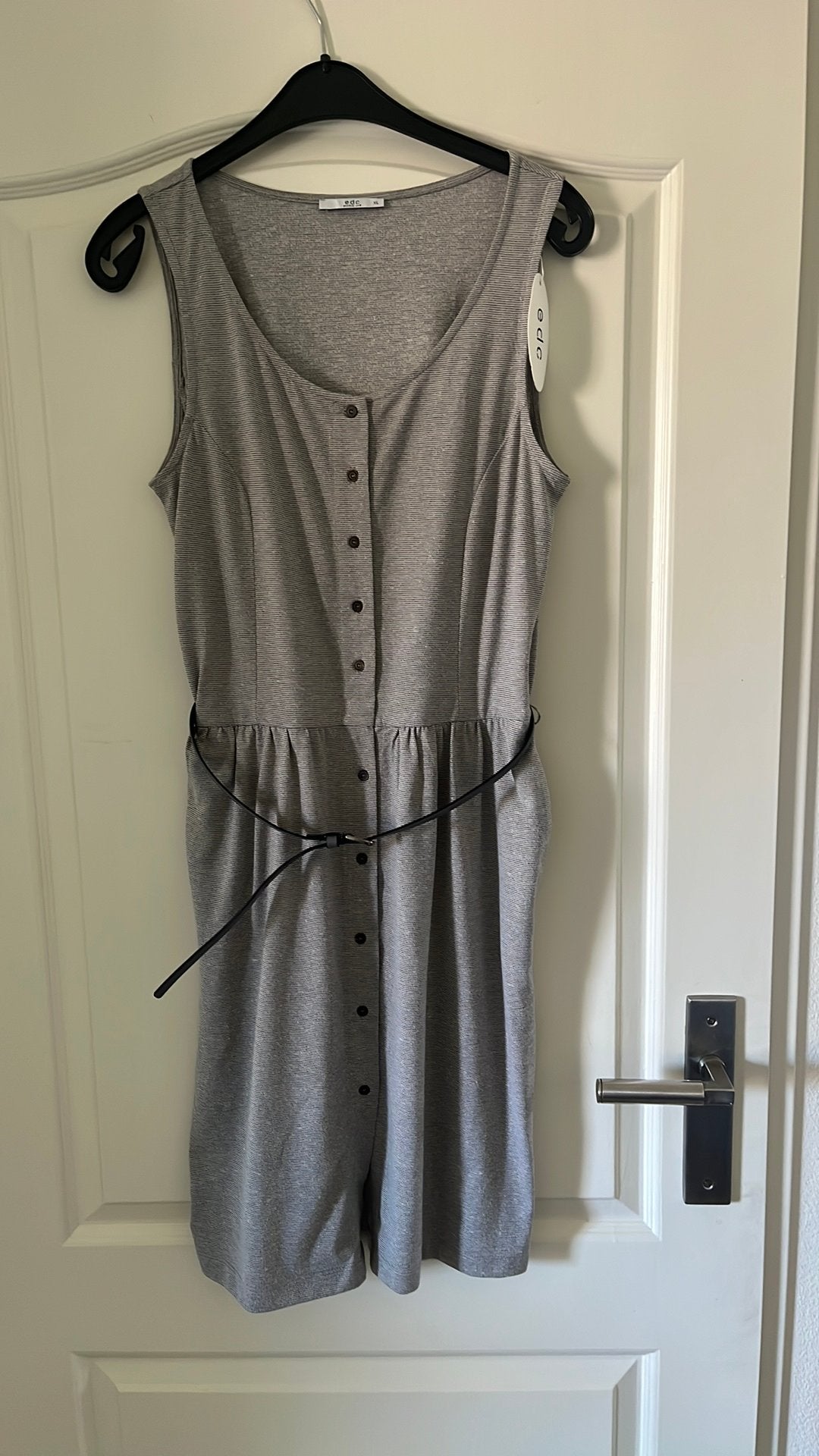Midijurkje EDC by Esprit grijs xl valt smaller, Verzenden, Maat 42/44 (L), Nieuw, Knielengte