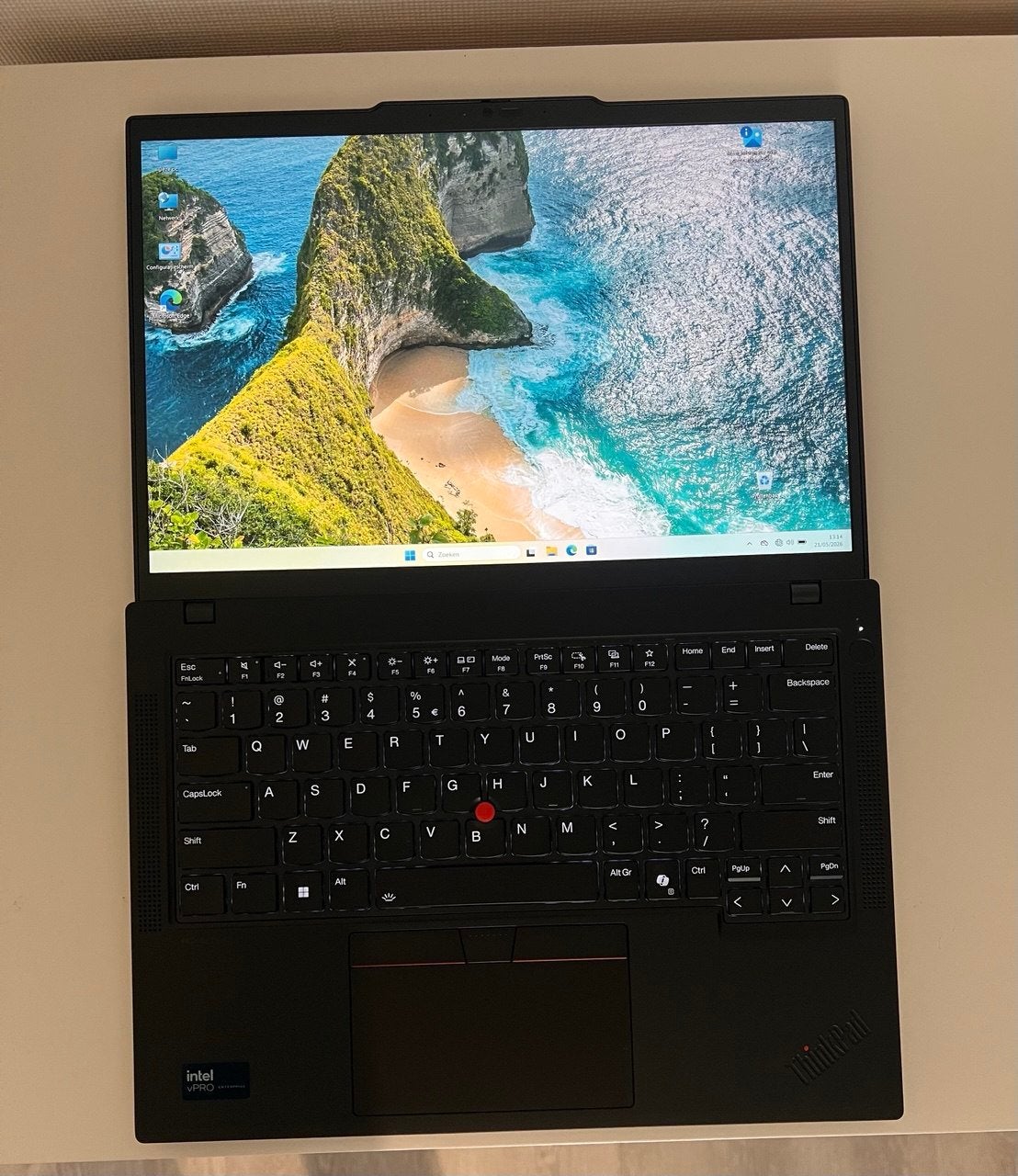 Lenovo Laptop ThinkPad T14 Gen 5 LAATSTE T14 Lenevo thinkpad, Ophalen, 256 GB, Nieuw, Met videokaart