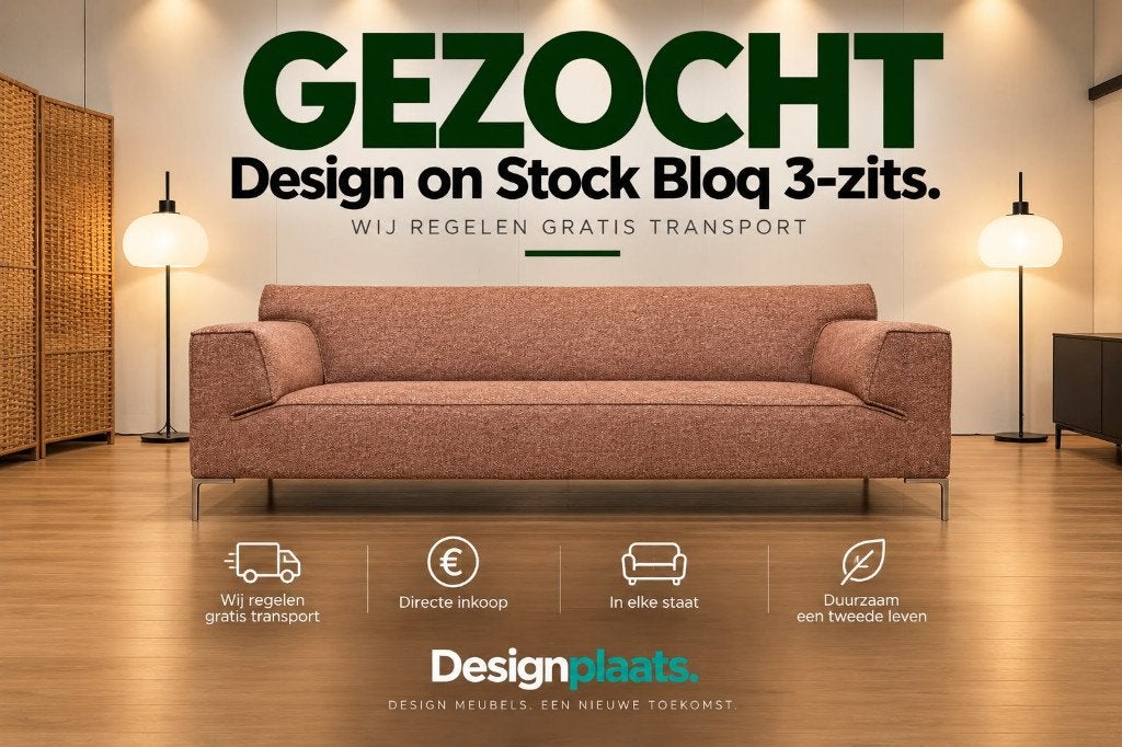 GEZOCHT: Design on Stock Bloq 3-Zits — Direct Inkoop, -, -, Driepersoons, 75 tot 100 cm