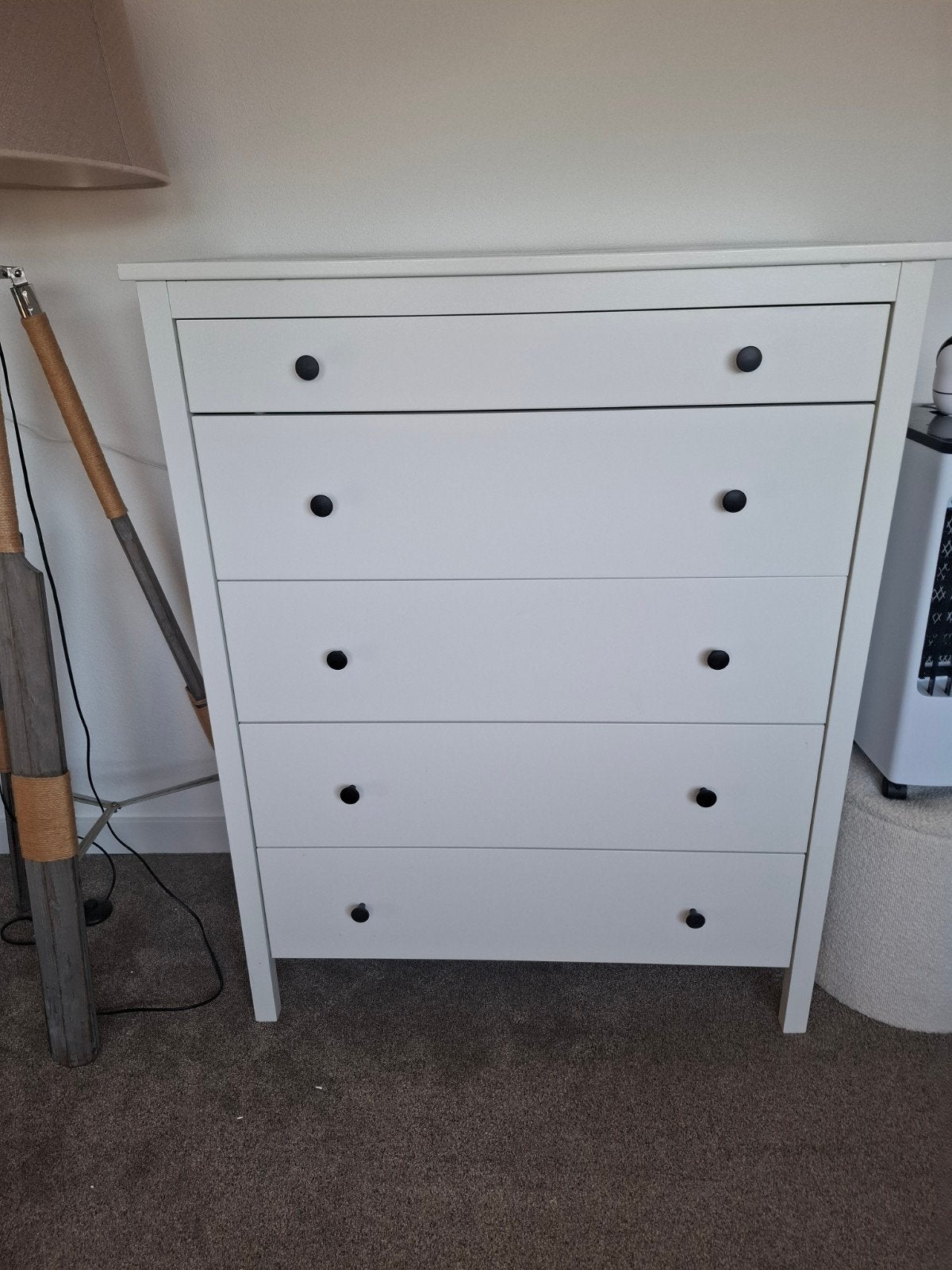 IKEA Koppang ladekast met 5 lades - Wit, Ophalen, Gebruikt, 5 laden of meer, 100 tot 150 cm
