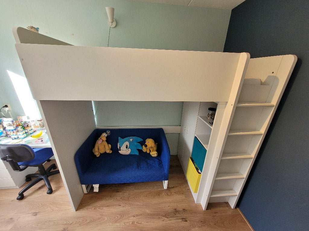 IKEA Stuva hoogslaper met kledingkast, Kinderen en Baby's, Kinderkamer | Stapelbedden en Hoogslapers, Ophalen, Gebruikt, Hoogslaper