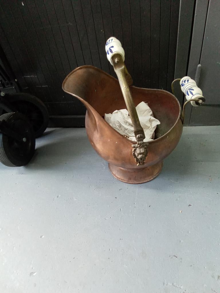 Koperen kolenkit, Antiek en Kunst, Antiek | Koper en Brons, Ophalen